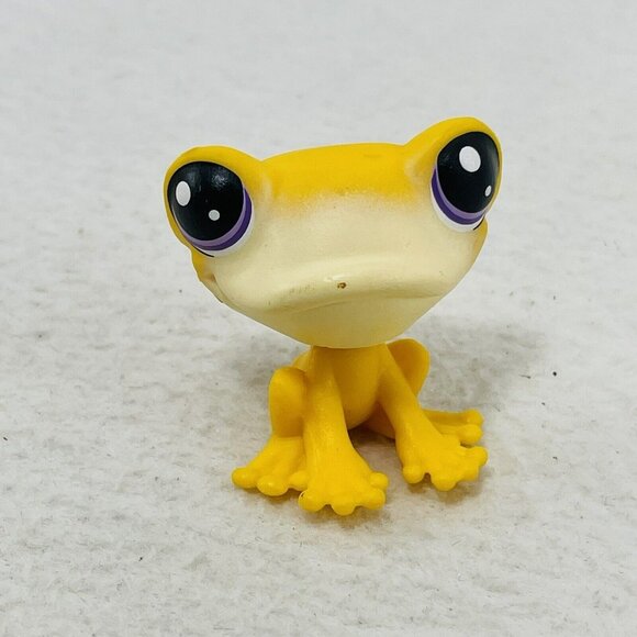 LPS Littlest Pet Shop Lggy Frogstein Frog Figure Toy Bobble Head Mini Small Kid - Picture 1 of 10